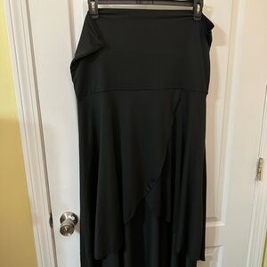 Nextmia Black Faux Wrap Swim Cover Up Size 22 Asymmetrical New